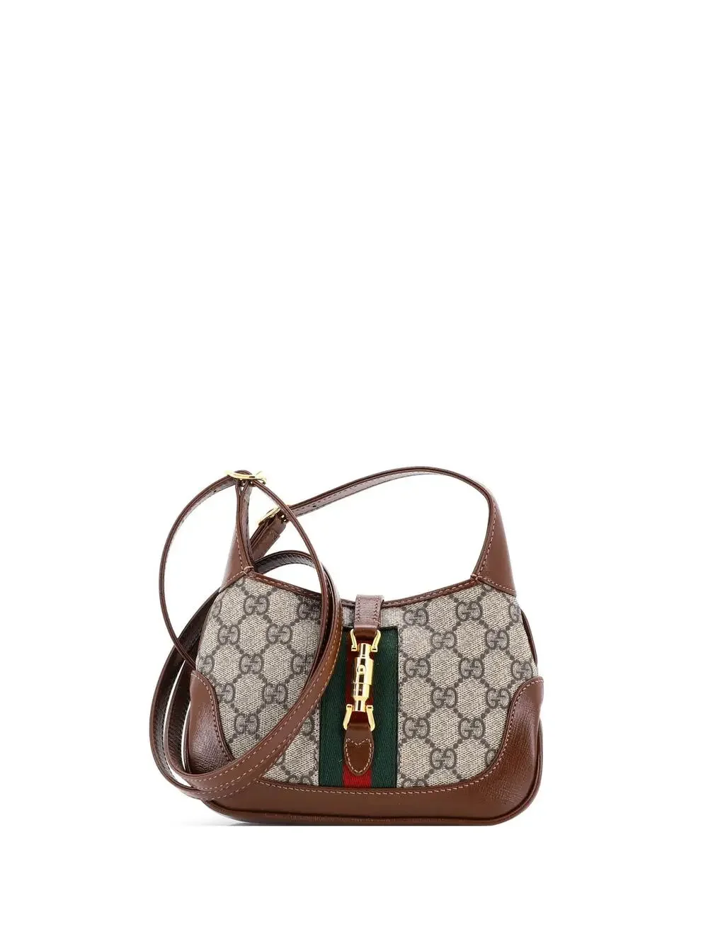 Gucci Jackie Hobo Gg Coated Canvas Mini #242275G15B